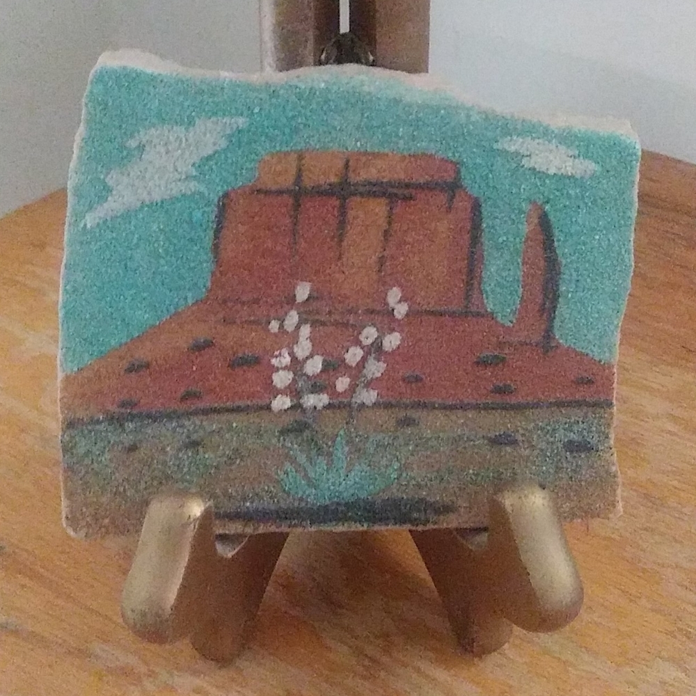 Authentic Navajo Sand Painting VINTAGE